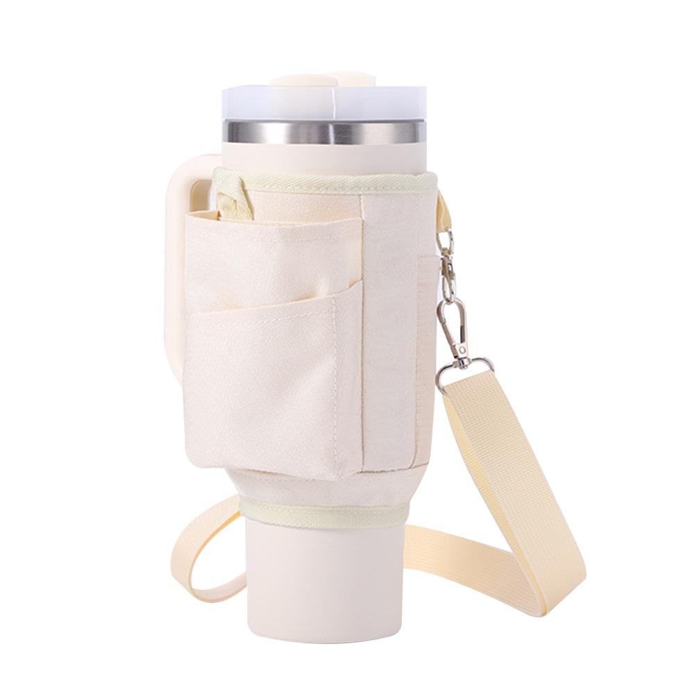 Oxford Water Bottle Carrier Bag 40oz Capacity Cover Style Handle Car Cup Cover Holder Function Insulated Cup Cover