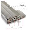 Stainless Steel Square Tube Connector with Threaded Hole for Storage Rack Assembly