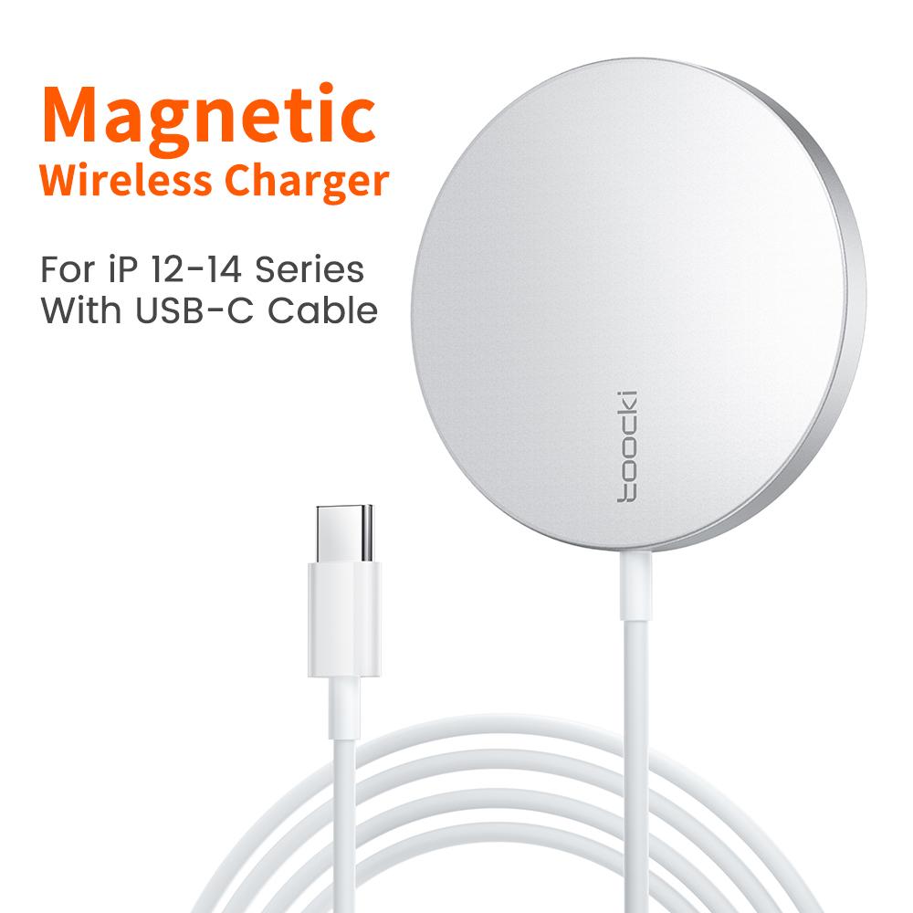 

15W Strong Magnetic Super Charge Wireless Charger For Iphone 16 15 14 QI Fast Type C Cable For iPad Phone Charger