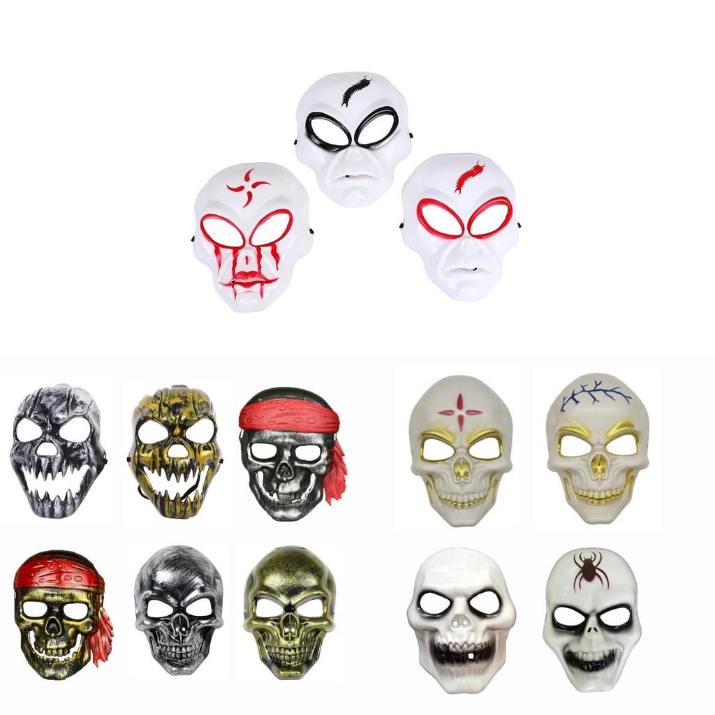 Terrifying Plastic Skeleton Masks For Halloween Cosplay Party Decorations Wholesale