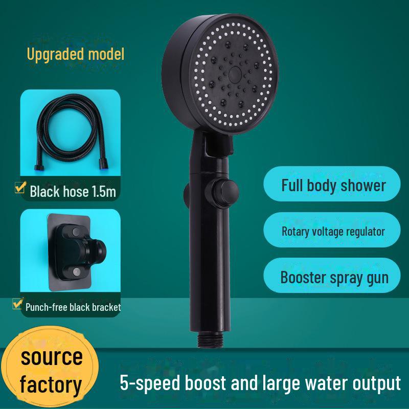 Yuba Pressurized Rain Shower Head Set with Large Water Outlet