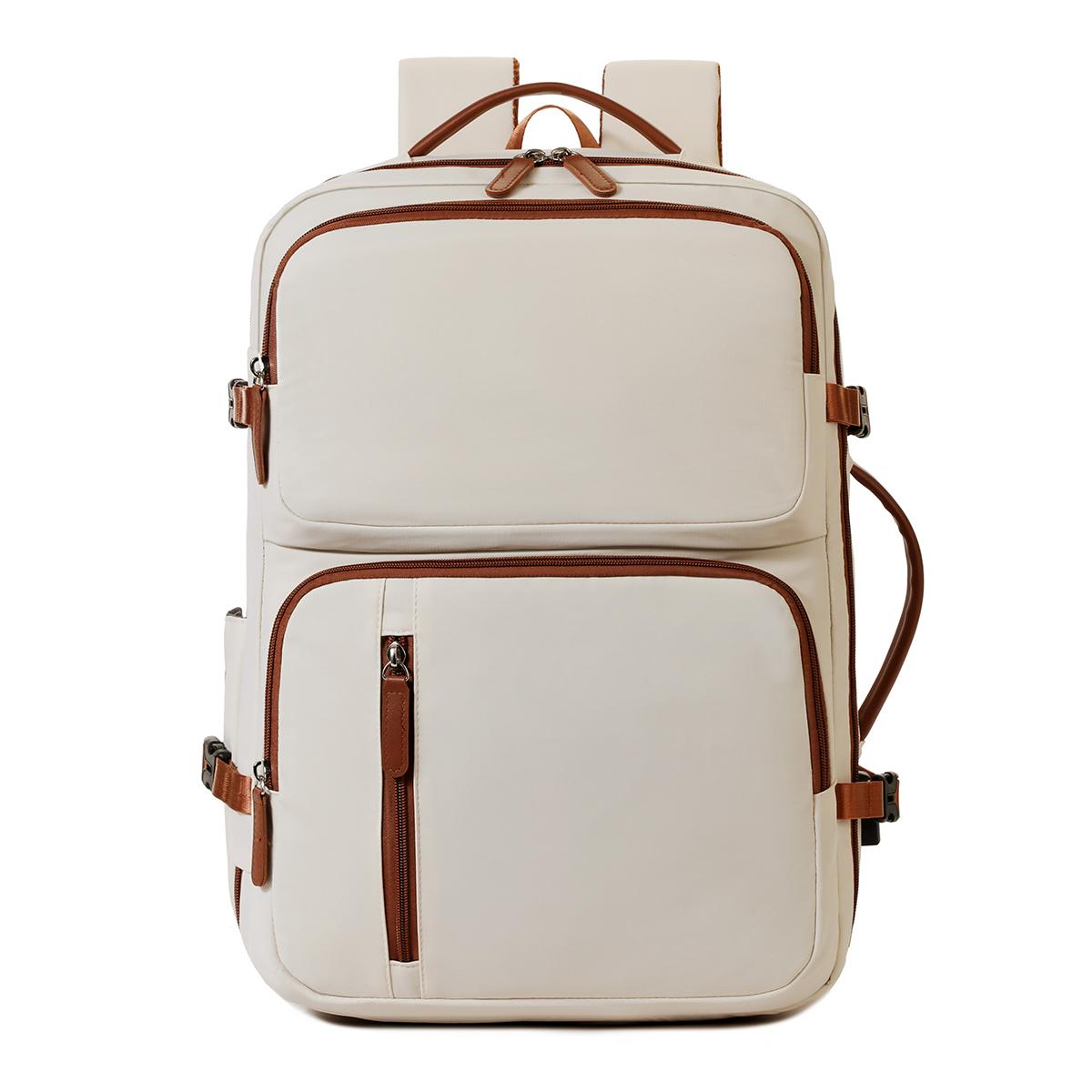 

New Fashi Business Backpack for Men and Women, Large Capacity Travel Cabin Bag, Decompressi and Expansi Outdoor Backpack бежевый
