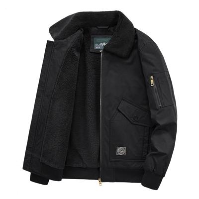 Men Winter Thicken Fleece Warm Casual Jacket Men Coat Lamb Wool Fashion Military Windbreaker Jackets