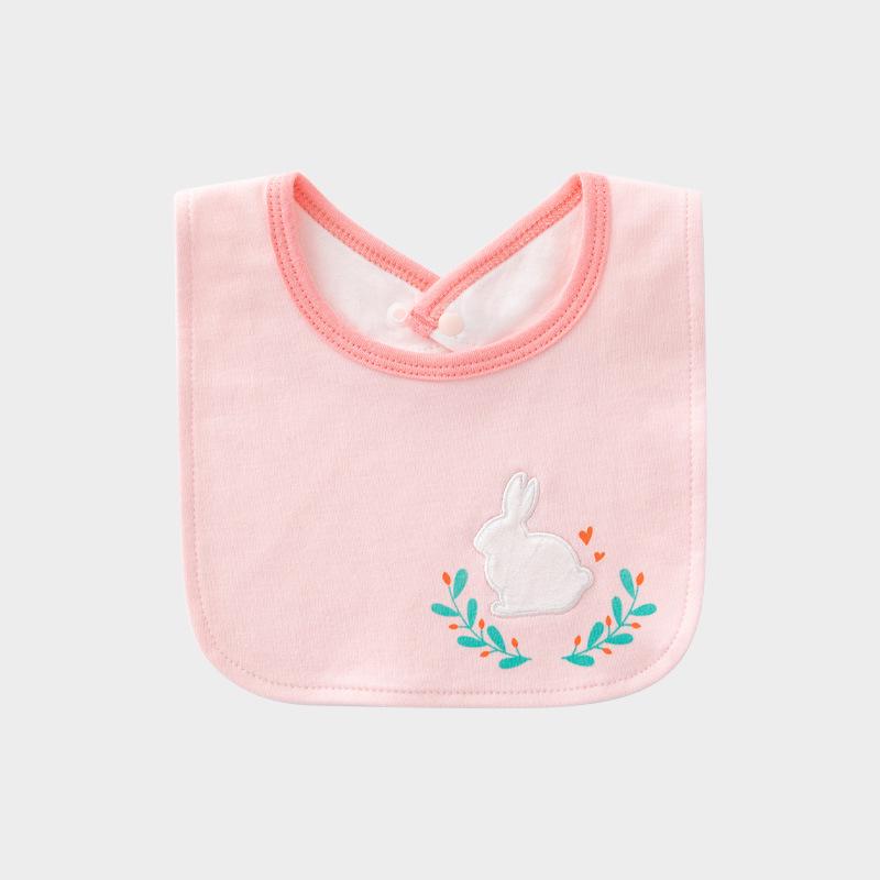 U-Shaped Cotton Baby Bib - Cute Korean Style, Anti-Spit, All-Season for Boys & Girls