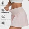 High Waist Pleated Sports Skirt: Yoga, Running, Badminton, Tennis - Anti-Exposure, One-Piece Short Skirt