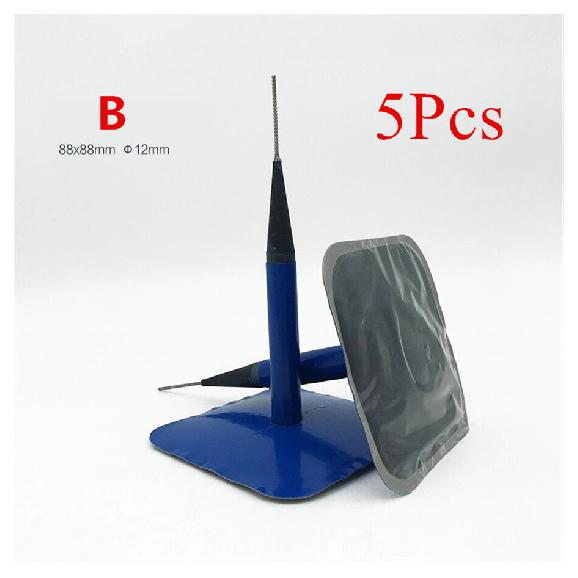 5PCS Tyre Plug Patch Auto Car Tire Puncture Repair Kit Wired Mushroom 88mm 12mm