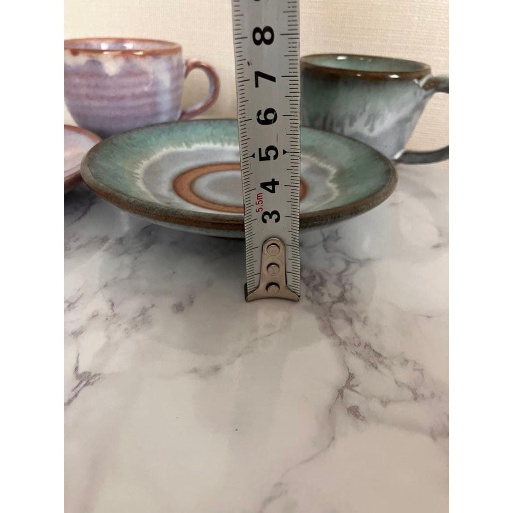 Hagi Ware Cup Saucer Set 2 Pieces