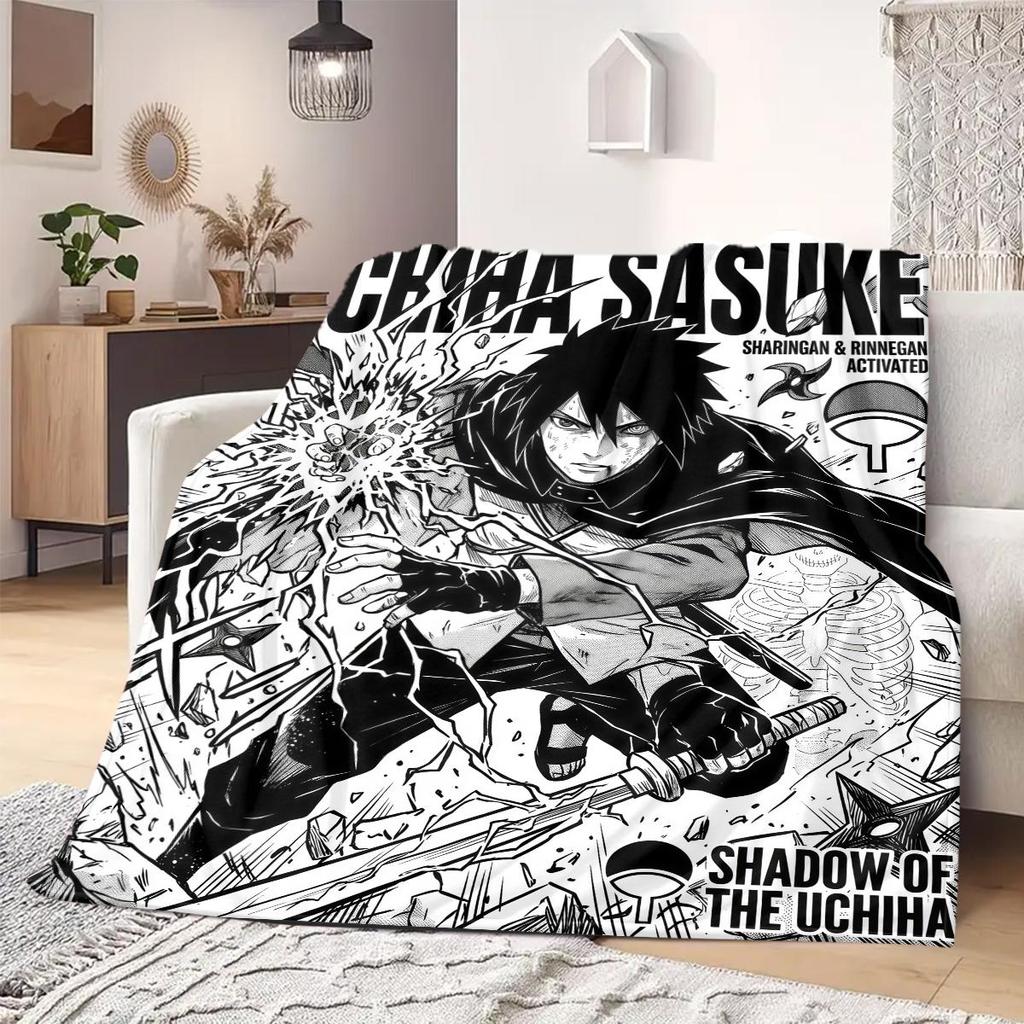 Naruto Anime Print Blanket Warm Comfortable Flannel Blanket Suitable for Bedrooms, Sofas, Beds, Chairs, Picnics, Travel