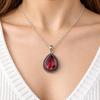 Pink Tourmaline Gemstone Designer Silver Elegant Pendant 1.5", 925 Sterling Silver Partywear Jewelry APP-2-9