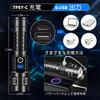 Lumens Rechargeable LED Military IP67 5 Dimmable Adjustable Zoom 3 AAA 5000mAh Powerful, Ultra-Bright 50,000 Flashlight, Grade, Powerful, XHP99,