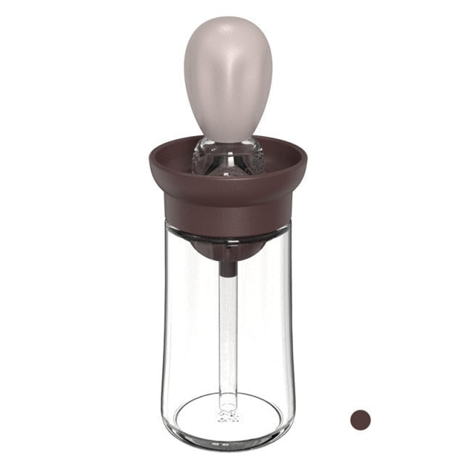 

Стеклянная бутылка-дозатор оливкового масла с силиконовой кистью 2 в 1, силиконовая капельница, мерная бутылка-дозатор масла C