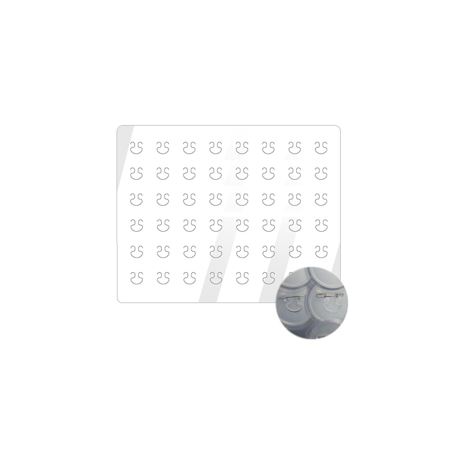 

CHANGJIQ Ita Bag Sheet A3 x Holds 48 Badges Translucent PVC for and Displaying Badges 48 badges of - Size, 33.5cm 26cm, (54-58mm), Material,