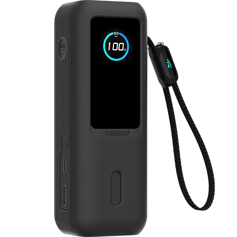 Silicone Case for Anker Zolo 25000mAh 165W Power Bank Portable Charger Protective Case Travel Carrying Case TF/SIM Storage Bag