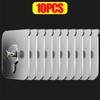 10/100Pcs Transparent Self-adhesive Wall Hooks Photo Frame Clock Screw Hook No Drilling No Nail Hanging Hangers Holder Organizer