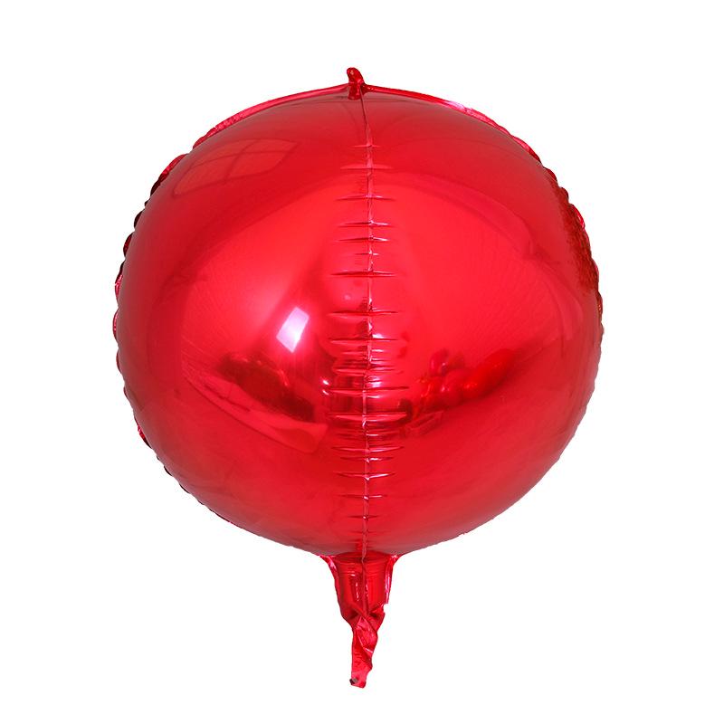 17-inch 3D/4D Round Aluminum Foil Balloons for Weddings, Birthdays, and Parties