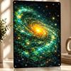 Vibrant Spiral Galaxy Personalized D Textured Metal Poster Wall Art Vintage Tin Signs for Home Decor Accessories Room Ornaments