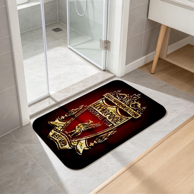 L.F.C. football team Flannel Kitchen Mat Christmas Soft Area Rug Non Slip Floor Carpet Home Decoration