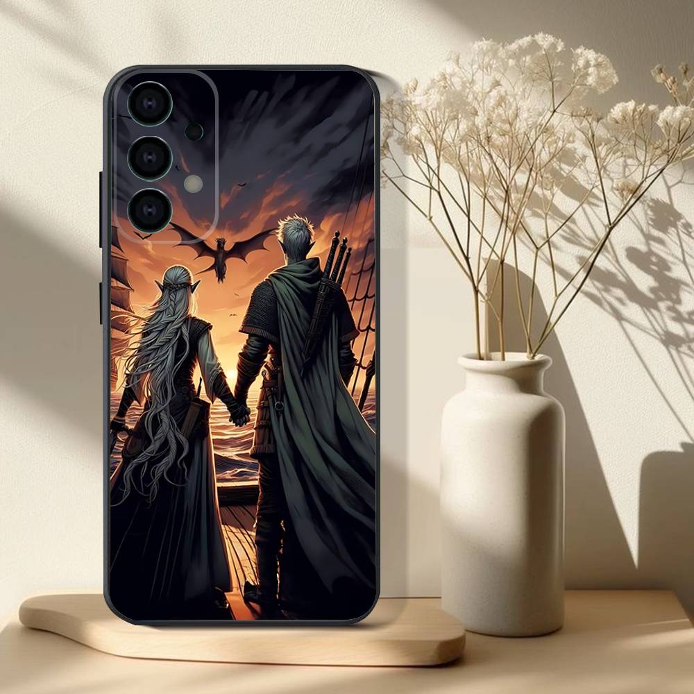 Phone Case For Samsung S25,S24,S21,S22,S23,S30,Ultra,S20,Plus,Fe,Lite,Note,10,9,5G T-Throne Of Glass Black Cover