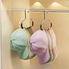 Round Hat Rack - Holds 8 Hats, Scarves, Towels and Ties - Saves Shelf Space