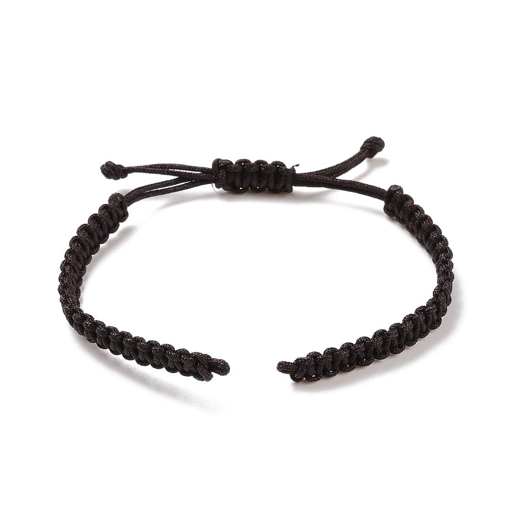 50pcs Multicolor Adjustable Braided Nylon Twisted Cord Bracelet Making Chinese Knot Bangle DIY Jewelry Findings 1¬1.55cm Long