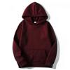 European Unisex Fleece Hoodies: Solid Color, Autumn/Winter, Multiple Colors Available