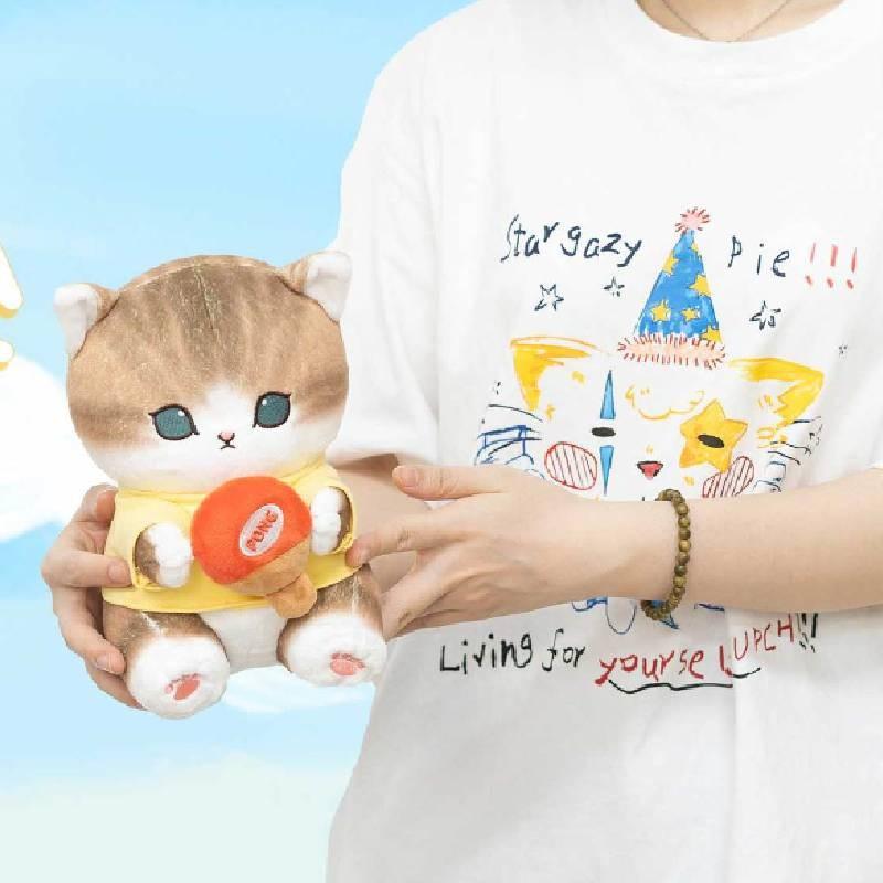 Adorable Mofusand Cat Funsandy Shark Plush Toy For Kids Soft Cartoon Cuddly Doll