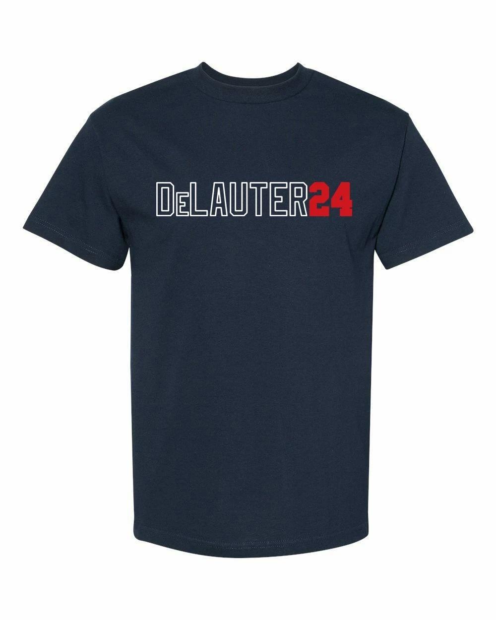 

CLEVELAND Name And Number DeLauter #24 Unisex T-Shirt Large FREE S&H! L