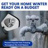 Heavy-Duty Frost Guard for Outdoor Faucets. Prevents Pipe Burst, Easy Install. For Winter & Extreme Cold. US/EU Compatible.