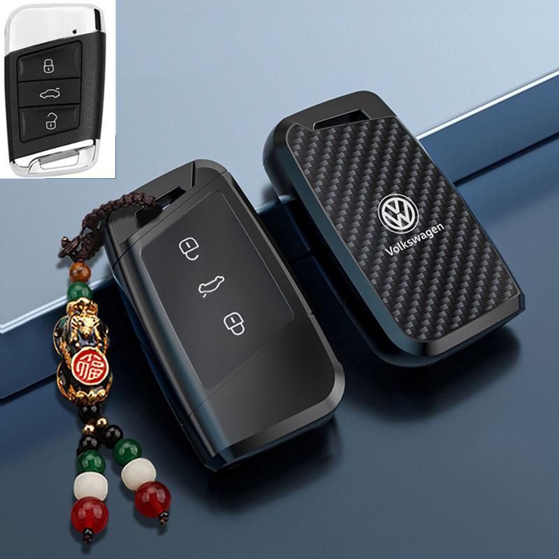 Für VOLKSWAGEN Neue Zinklegierung Leder Auto Schlüsselhülle Abdeckung Schale Für VW Volkswagen Magotan Passat B8 Skoda Superb Kodiaq A7 Auto Ke