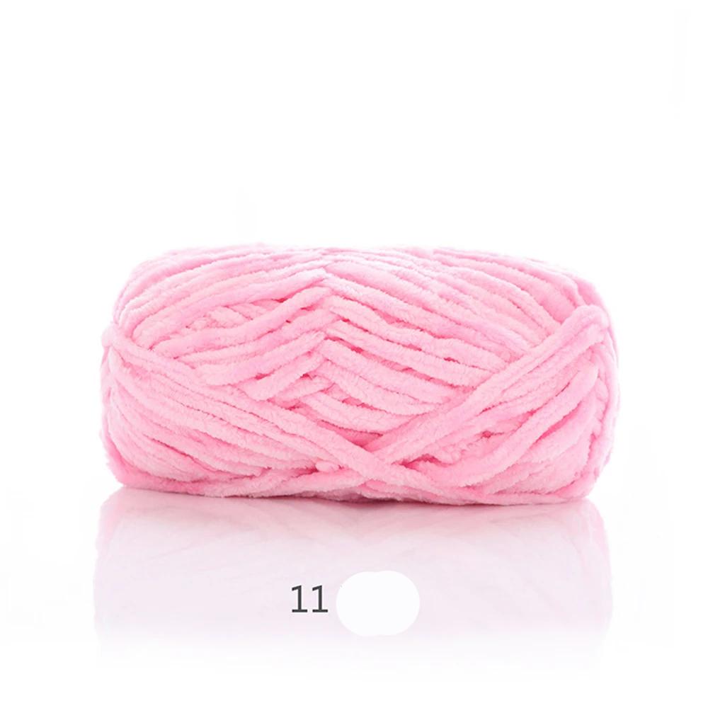 100g Chenille Colored Warm Plush Coarse Yarn Handmade Woven Yarn DIY Carpet Bag Doll Sweater Thread
