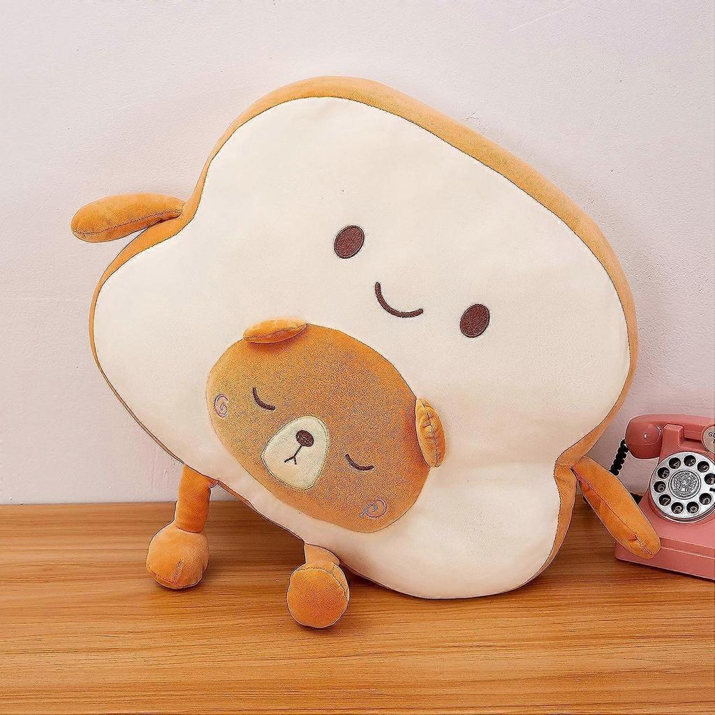 Kawaii Stuffed Animals, Toast Plush Pillows, Throw Pillows, Stuffed Bread Plush Toys