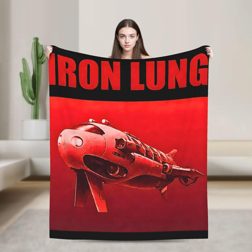 Iron Lung Horror Movie Knitted Blankets Velvet Lightweight Throw Blanket for Bedding Couch Bedroom Quilt