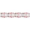 New Chinese Style Gradient Cartoon Short Square Wearable False Nails