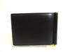 Autentyczny Saint Laurent Paris Czarny Skórzany Złoty H/W Portfel Bifold na Banknoty #a850 Odnowiony