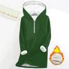Fashionable women's fleece hooded solid color zipper long-sleeved top