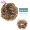 Synthetic Curly Straight Hair Messy Buns Female Hair Rings Fluffy Hair Pans Invisible Natural Seamless Donut Chignon Accessories