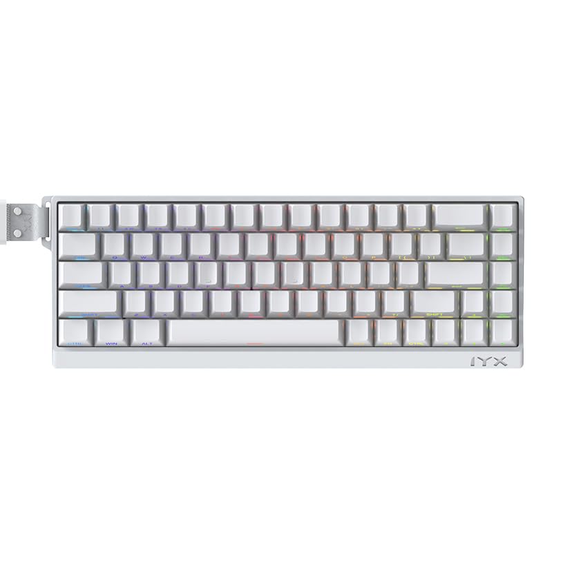 IYX MU68 Pro White Rapid Trigger Gaming Compatible Japanese Distributor Keyboard, 8000Hz, RT0.02mm [Authorized Warranty]