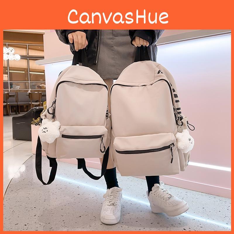 Girls Fashion Nylon Letter Backpack With Breathable Design For School And Travel