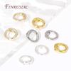 10/20Pcs End Beads Tip End Bead Findings 18K Gold Plated 2 Hole Connecting Ring For DIY Beading Jewellery Making Supplies