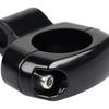 Black Mirror Mount Clamp for 1" Handlebars with 3/8" mirror stem- Motorcycle For Harley Chopper Bobber Touring