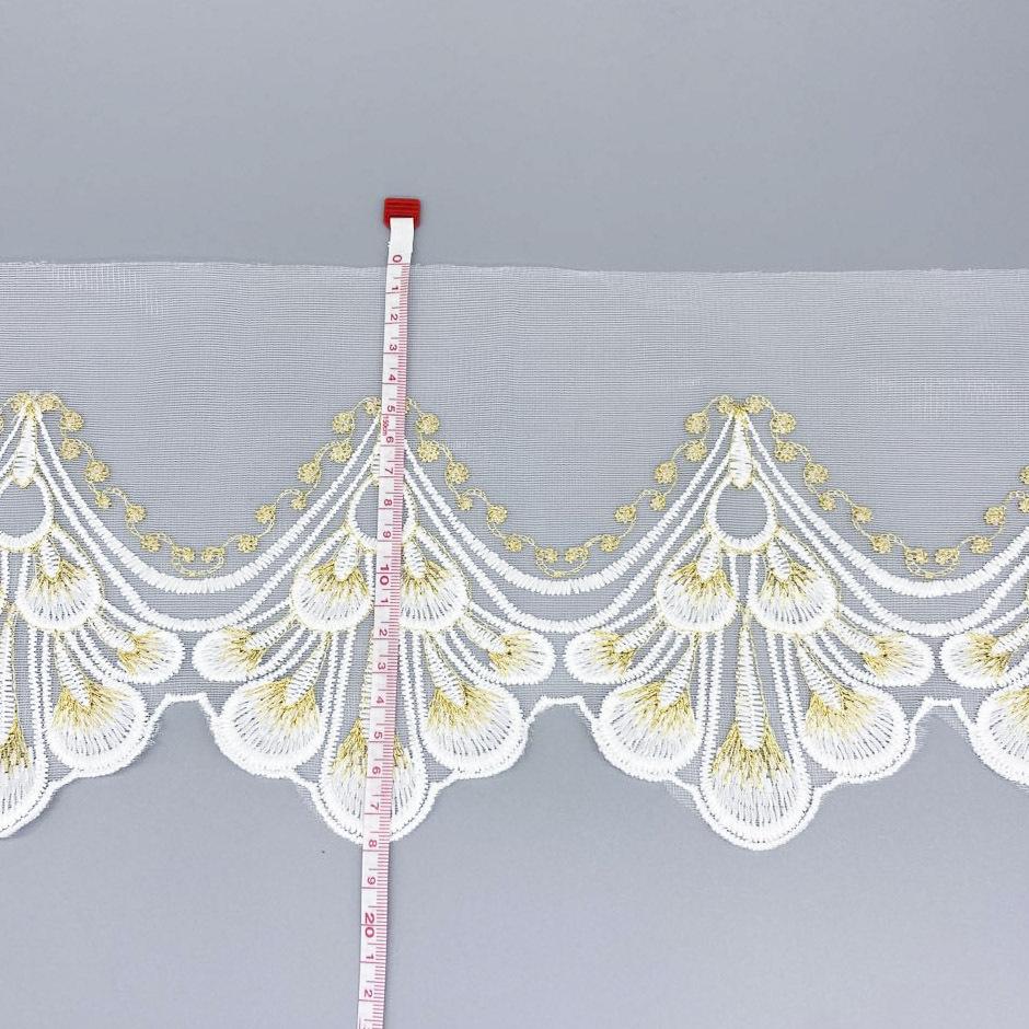 1Yard Mesh Sequins Embroidered White Black Purple Lace Fabric Cloth Evening Dress Material