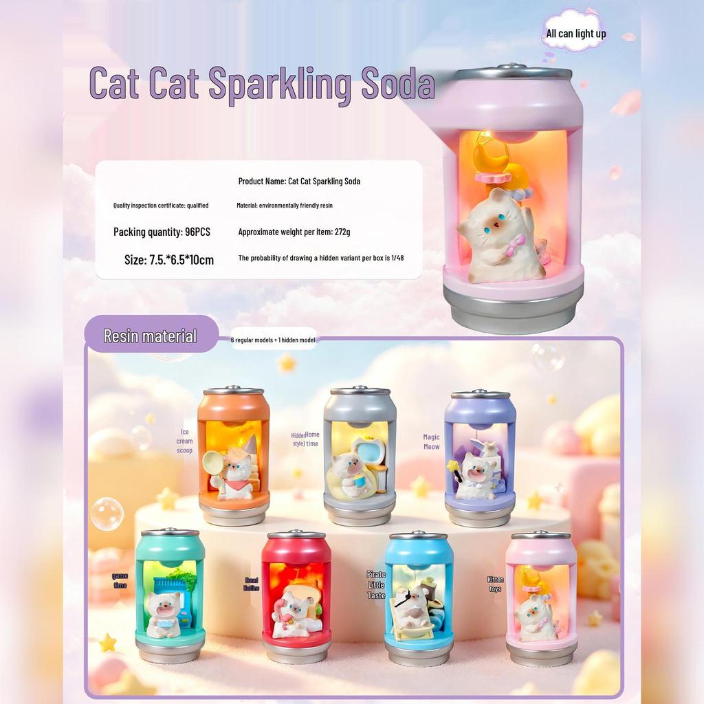 Cute Cartoon Cat Figure Blind Box - Desk Decoration & Trendy Home Toy