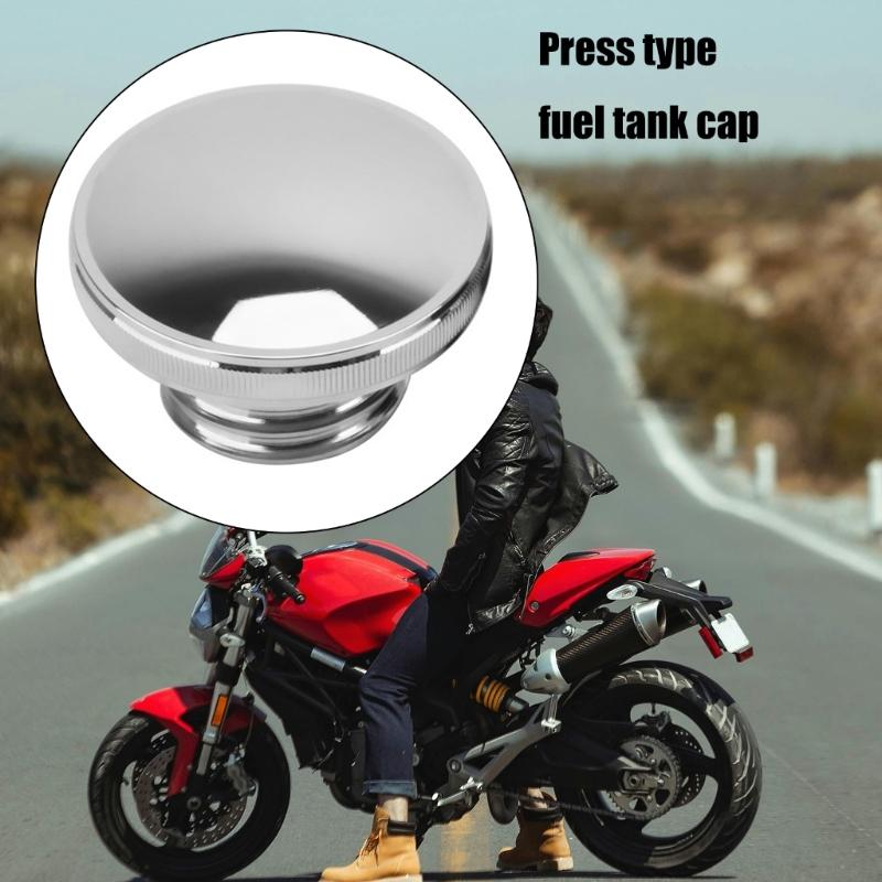 Motorcycle Gas Fuel Caps Cover with Antitheft Feature Aluminum Alloy Secure Locking Precisions Sealing for Daily Riders