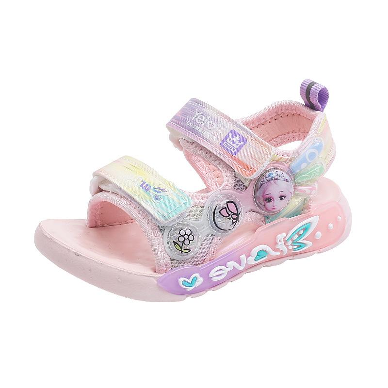 Leichte Baby-Sandalen, 1–6 Jahre, weicher Boden, Cartoon-Kinderschuhe, Jungen und Mädchen, Baotou Strandschuhe, Kleinkindschuhe, Mädchen-Sandalen, Schuhe, Baby-Mädchen-Schuhe
