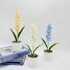 Hyacinth Plant Simulation Pot With Plastic And Silk Material For Home Wedding And Photography Uses