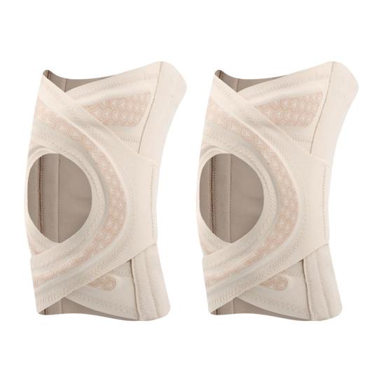 

Наколенник для мужчин и женщин, регулируемый компрессионный наколенник с боковыми пружинами M телесный