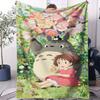 Hayao Miyazaki Classic Anime Blanket For Office Travel Comfort Leisure Camp Travel Multifunctional Universal Blanket Fan Gift