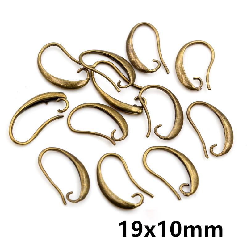 20pcs Craft Brass Small Earring Hooks Wire 4 Styles French Lever Earrings Hooks DIY Jewelry Making Accessories Findings