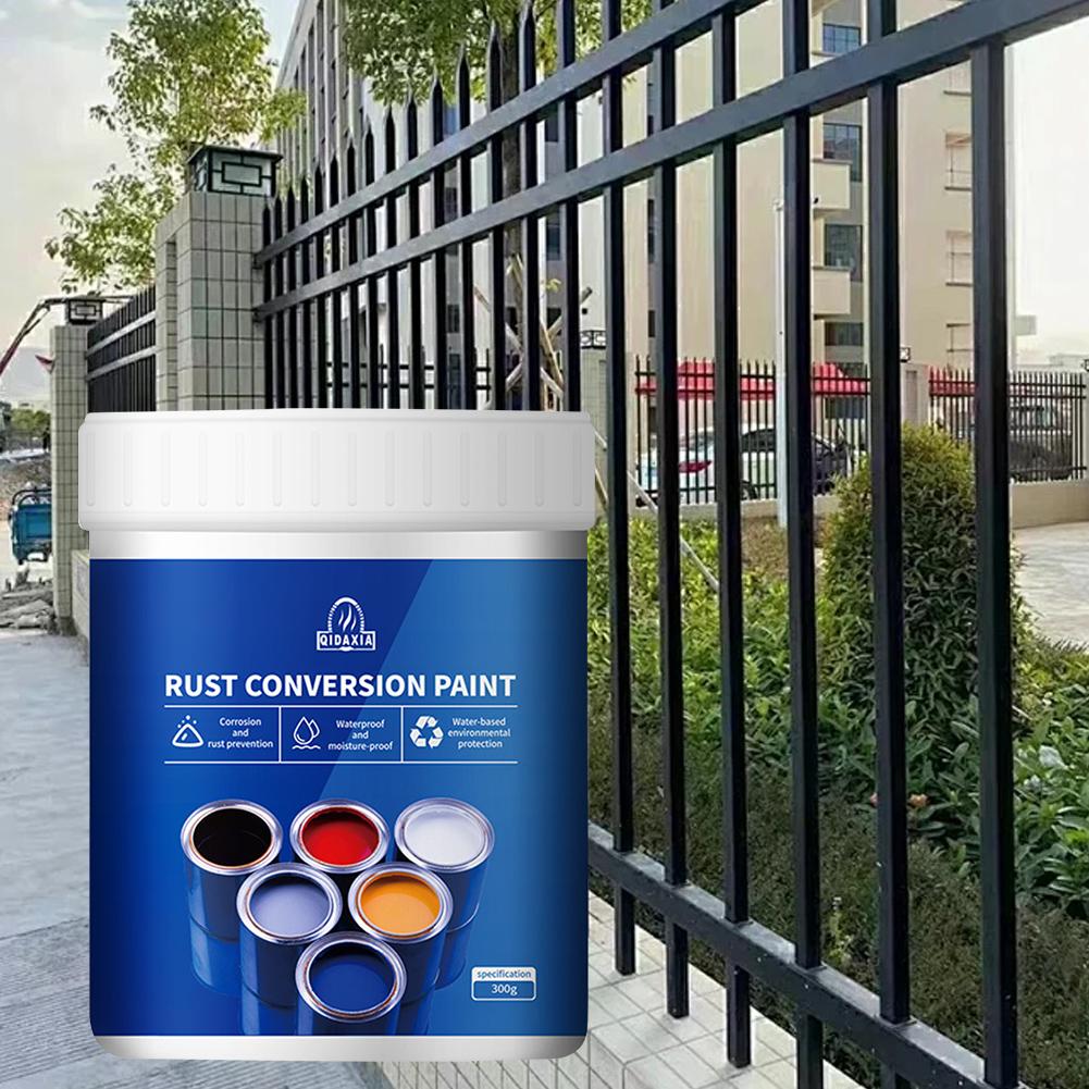 Rust Conversion Paint Waterproof Iron Door Railing Metal Rust Prevention Refurbished Rust Removal Water Based Metallic Paint