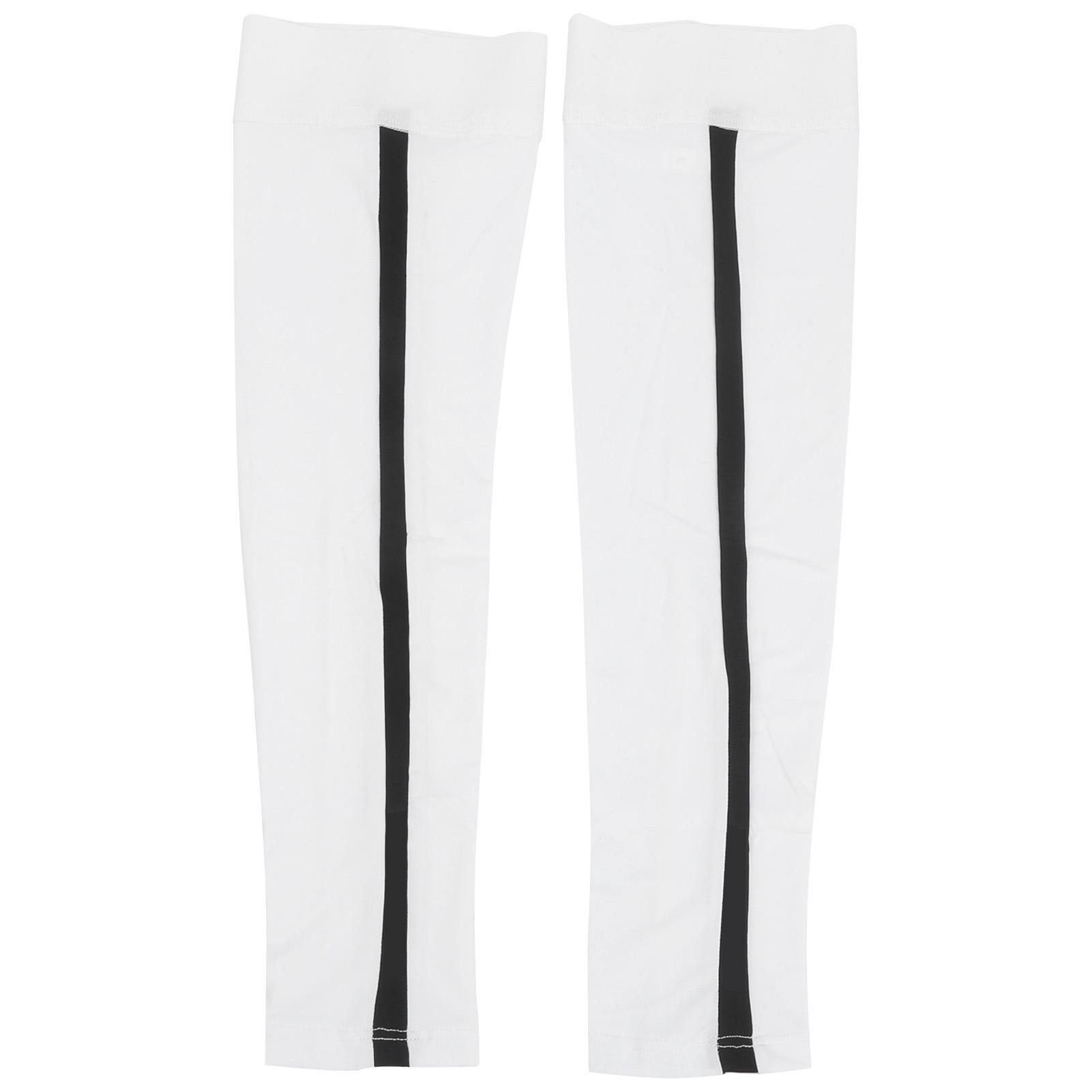 1 Pair Outdoor Sports Arm Sleeves UV Protection Long Arm Ice Silk Cover Sleeves White XL